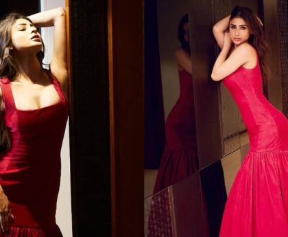 Mouni Roy Flaunts Her Perfect Curves In Deep-Neck Red Gown, Fans Call Her 'Sexiest Of All'