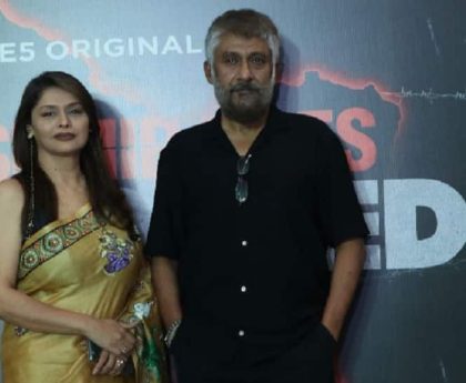 Vivek Agnihotri And Pallavi Joshi Pose For The Paps At 'The Kashmir Files Unreported' Special Screening, Pics Inside