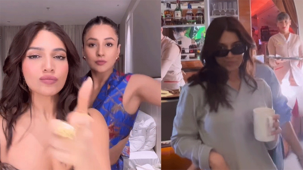 Bhumi Pednekar, Shehnaaz Gill Shake Their Legs To Thank You For Coming Song Beats Mid-Air - Watch Video