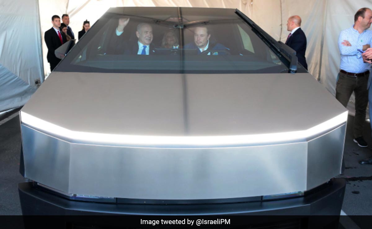 Elon Musk Takes Israel PM For A Ride In Tesla
