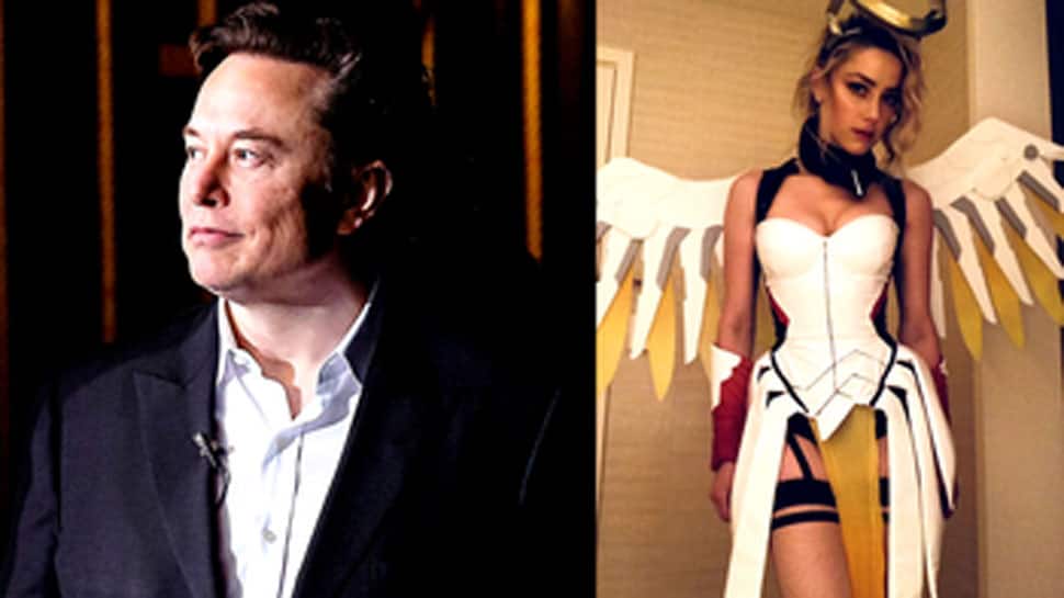 Elon Musk Teases Ex-Girlfriend Amber Heards Pic Cosplaying Mercy From Overwatch