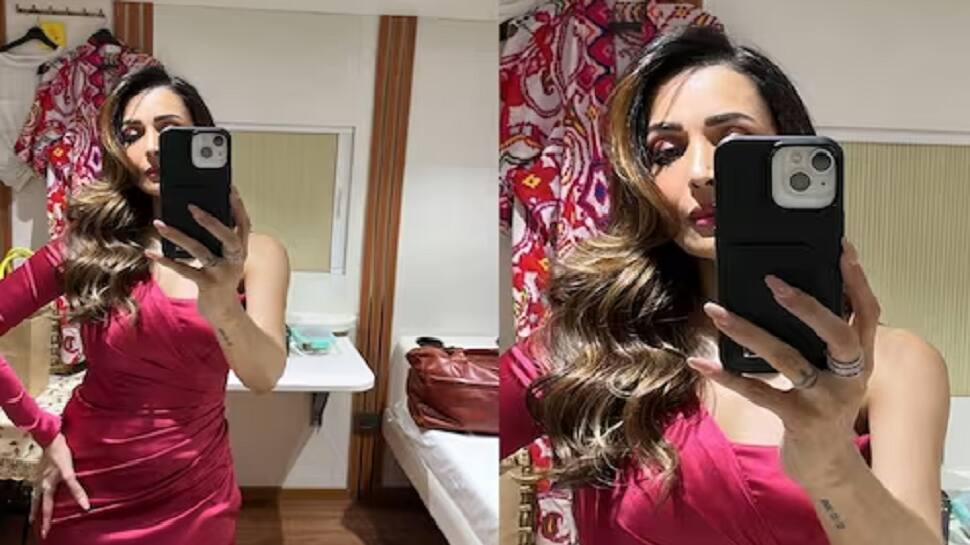 Hottie Alert! Malaika Arora Teases Fans With Stunning Mirror Selfie In Bold Satin Gown