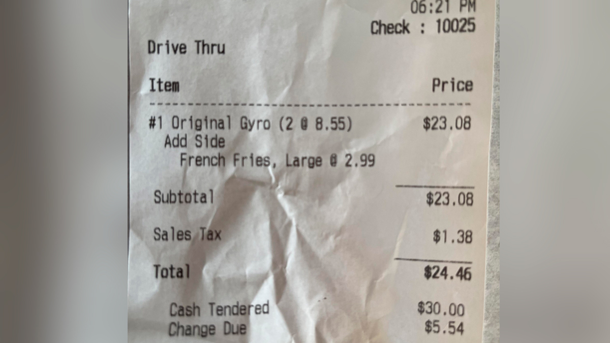 Is This Food Bill Total Correct? Viral Reddit Post Stirs Up Debate