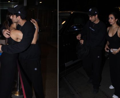 Malaika Arora Hugs Son Arhaan As She Sees Him Off At The Airport. Aww