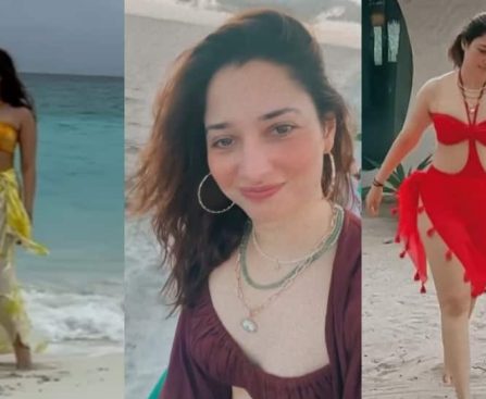 Tamannaah Bhatia Drops Glimpse From Her Recent Vacay And Its All About Bikinis, Beach Walks Rainbows And Food - Watch