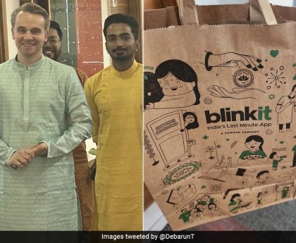 Man Orders Kurta From Blinkit For His German Colleague For Office Diwali, CEO Reacts