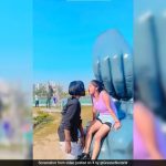 Video: Couple Drink From Each Other's Mouth In Noida Park, Cops React