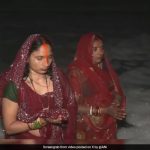 Video: Devotees Stand In Knee-Deep Toxic Foam For Final Day Of Chhath Puja