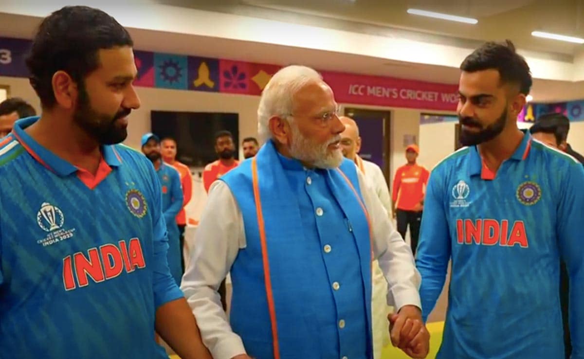 Video: PM Modi's Pep Talk In India Dressing Room After World Cup Final Loss | Cricket News